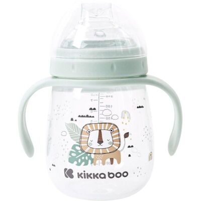 KikkaBoo Hrnek se silikonovým pítkem 240ml 6m+ Savanna Mint KikkaBoo Hrnek se silikonovým pítkem 240ml 6m+ Savanna Mint