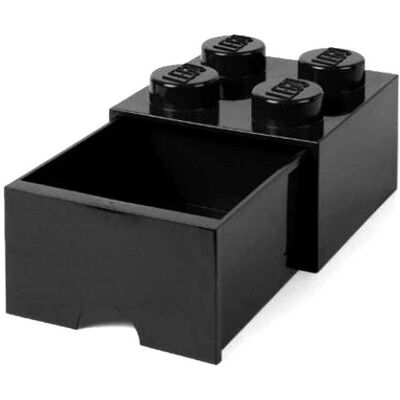 ROOM LEGO® úložný box 4 s šuplíkem černá ROOM LEGO® úložný box 4 s šuplíkem černá