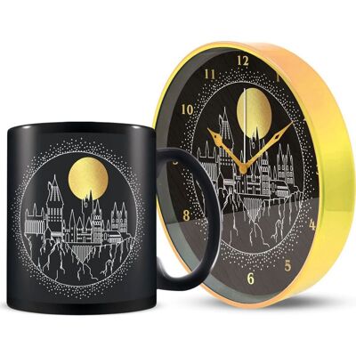 Harry Potter Zlatý Měsíc Hrnek a Stolní Hodiny - Mug and Desk Clock Set Harry Potter Zlatý Měsíc Hrnek a Stolní Hodiny - Mug and Desk Clock Set