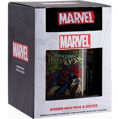 Paladone Dárkový set Spiderman hrnek a ponožky Paladone Dárkový set Spiderman hrnek a ponožky