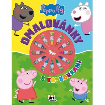 Jiri Models Omalovánky s voskovkami Prasátko Peppa Jiri Models Omalovánky s voskovkami Prasátko Peppa