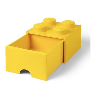ROOM LEGO® úložný box 4 s šuplíkem - žlutá