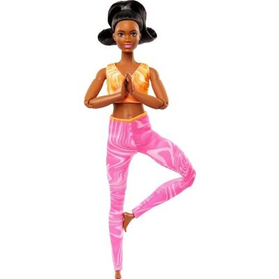 Barbie v pohybu růžovo - oranžová Barbie v pohybu růžovo - oranžová