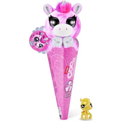 Zuru Coco Fantasy plyšové zvířátko s překvapením, S2 jednorožec růžový Zuru Coco Fantasy plyšové zvířátko s překvapením, S2 jednorožec růžový