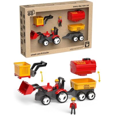 Igráček EFKO ECO MultiGO Farm set – figurky Igráčků farmářů s traktorem Igráček EFKO ECO MultiGO Farm set – figurky Igráčků farmářů s traktorem