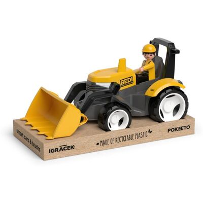 EFKO ECO MultiGO Žlutý traktor s radlicí, figurka Igráček EFKO ECO MultiGO Žlutý traktor s radlicí, figurka Igráček