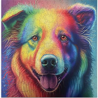 Epee Wooden puzzle Multicolored Labrador A3 Epee Wooden puzzle Multicolored Labrador A3