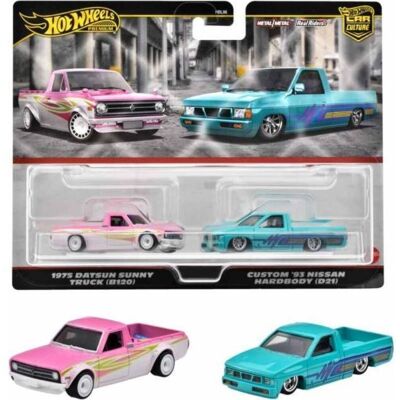 Hot Wheels Angličák Premium 2 ks 1975 Sunny truck a Custom 93 Nissan hardbody Hot Wheels Angličák Premium 2 ks 1975 Sunny truck a Custom 93 Nissan hardbody