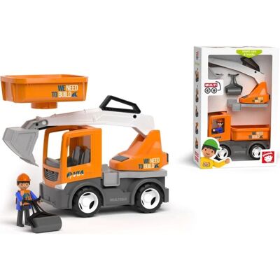 Igráček MultiGo 2 v 1 Auto, Bagr, Válec Igráček MultiGo 2 v 1 Auto, Bagr, Válec