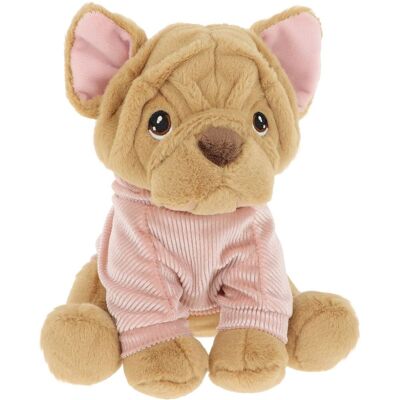KEEL TOYS Keeleco Štěně v mikině 18 cm hnědý KEEL TOYS Keeleco Štěně v mikině 18 cm hnědý