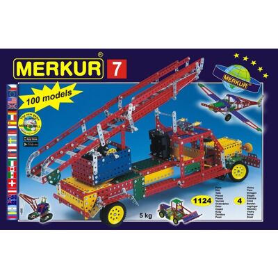 Stavebnice Merkur 7 - 1124 kusů, 4 vrstvy Stavebnice Merkur 7 - 1124 kusů, 4 vrstvy