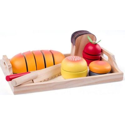 Dřevěná snídaňová sada Woodyland s krájecími doplňky Dřevěná snídaňová sada Woodyland s krájecími doplňky