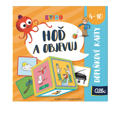 Albi Kvído Hoď a objevuj Doplňkové karty Albi Kvído Hoď a objevuj Doplňkové karty