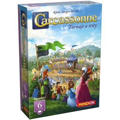 MindOK Carcassonne rozšíření 6: Turnaje a štíty (2025) MindOK Carcassonne rozšíření 6: Turnaje a štíty (2025)