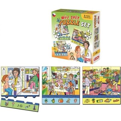Efko Soubor Puzzle 3 v 1 Můj svět Efko Soubor Puzzle 3 v 1 Můj svět