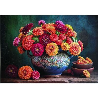 Epee Wooden puzzle Chrysanthemum Bouquet A3 Epee Wooden puzzle Chrysanthemum Bouquet A3