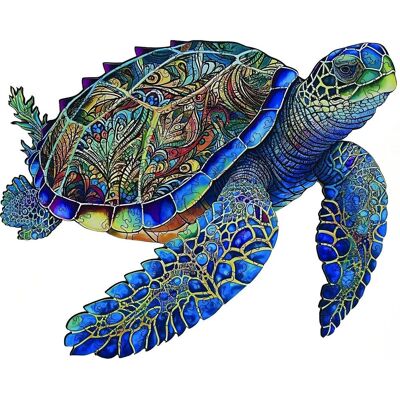 Epee Wooden puzzle Green Turtle A4 Epee Wooden puzzle Green Turtle A4