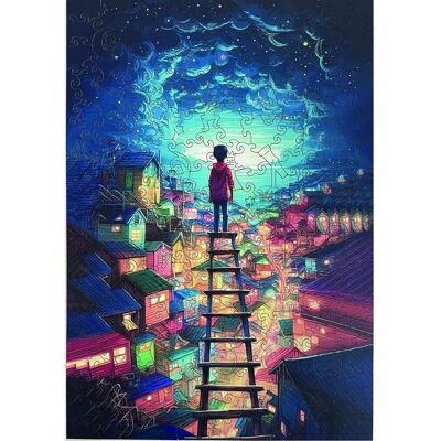 Epee Wooden puzzle Magical Town A4 Epee Wooden puzzle Magical Town A4
