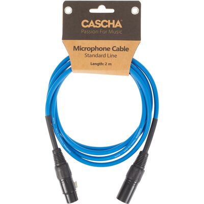 Cascha Standard Line Mic Cable Blue 2m Cascha Standard Line Mic Cable Blue 2m