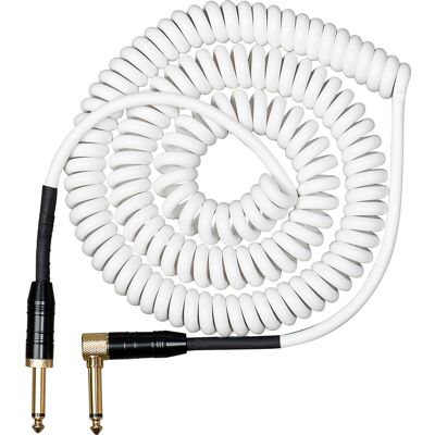 Cascha Advanced Line Guitar Cable Curly White 6m Cascha Advanced Line Guitar Cable Curly White 6m