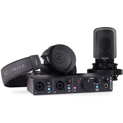 Arturia Minifuse Recording Pack Black Arturia Minifuse Recording Pack Black