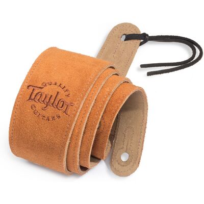 Taylor Honey Suede Logo Guitar Strap Taylor Honey Suede Logo Guitar Strap
