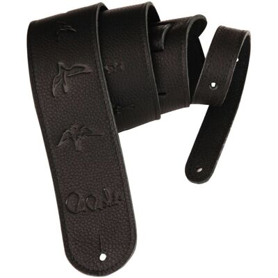 Prs Leather Strap Black Birds Prs Leather Strap Black Birds