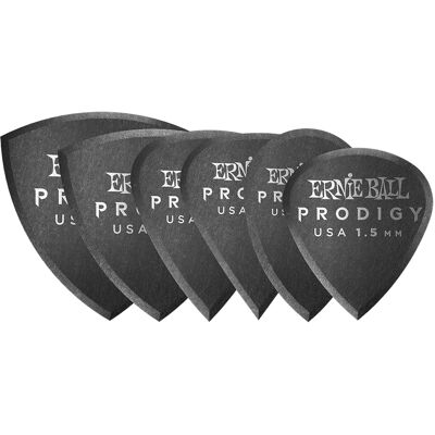 Ernie Ball Prodigy Picks 1.5 Black Multipack Ernie Ball Prodigy Picks 1.5 Black Multipack