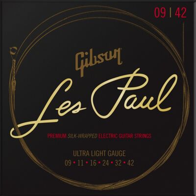 Gibson Les Paul Premium Electric Guitar Strings Ultra-Light Gibson Les Paul Premium Electric Guitar Strings Ultra-Light