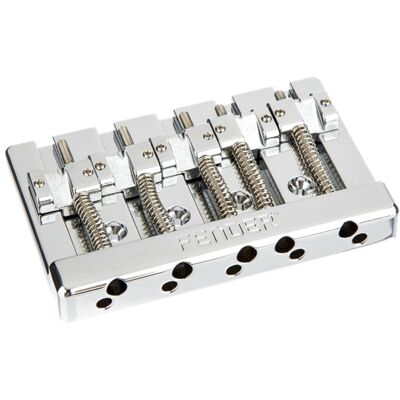 Fender Himass 5-String Bass Narrow Bridge Assembly With Brass Saddles Fender Himass 5-String Bass Narrow Bridge Assembly With Brass Saddles