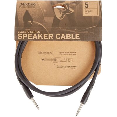 D'Addario PW-CSPK-05 Reproduktorový kabel - Černý D'Addario PW-CSPK-05 Reproduktorový kabel - Černý