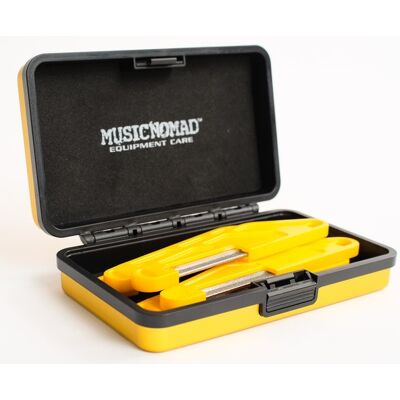 Music Nomad Acoustic Guitar Diamond Coated Nut File Set Light/medium S Music Nomad Acoustic Guitar Diamond Coated Nut File Set Light/medium S