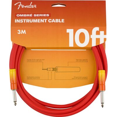 Fender Ombré Instrument Cable 10' Tequila Sunrise Fender Ombré Instrument Cable 10' Tequila Sunrise