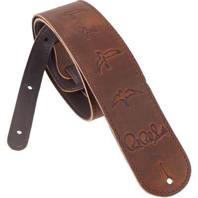 Prs Leather Birds Strap Distressed Brown Prs Leather Birds Strap Distressed Brown