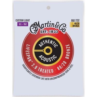Martin Authentic Lifespan 2.0 80/20 Bronze Custom Light Martin Authentic Lifespan 2.0 80/20 Bronze Custom Light