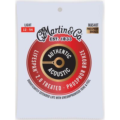 Martin Authentic Lifespan 2.0 92/8 Phosphor Bronze Light Martin Authentic Lifespan 2.0 92/8 Phosphor Bronze Light