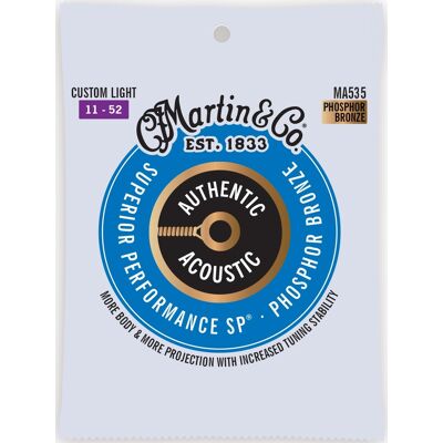 Martin Authentic Sp 92/8 Phosphor Bronze Custom Light Martin Authentic Sp 92/8 Phosphor Bronze Custom Light