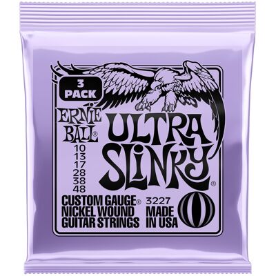Ernie Ball 3227 Nickel Wound Ultra Slinky 3 Pack Ernie Ball 3227 Nickel Wound Ultra Slinky 3 Pack