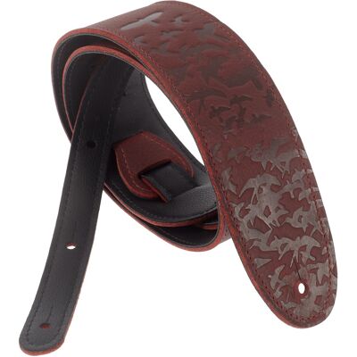 Prs 2.5" Leather Bird Swarm Strap Rust Prs 2.5" Leather Bird Swarm Strap Rust