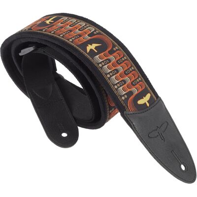 Prs 2.4" Padded Guitar Strap W/flash Custom Jacquard Birds Wavelength Prs 2.4" Padded Guitar Strap W/flash Custom Jacquard Birds Wavelength