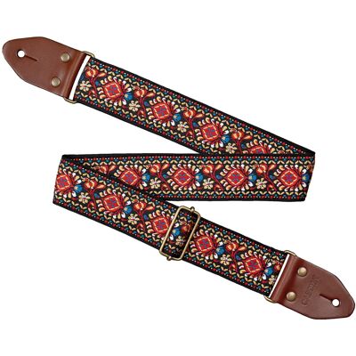 Cascha Cgs-Jw5 Guitar Strap Jacquard Vintage Cascha Cgs-Jw5 Guitar Strap Jacquard Vintage