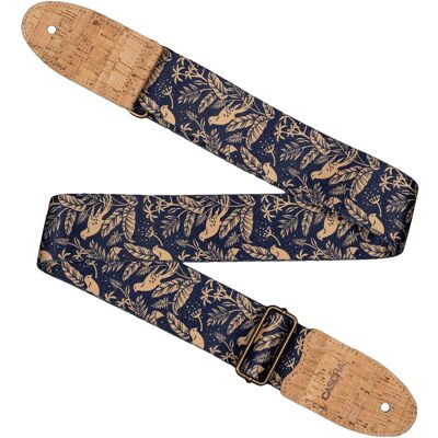 Cascha Cgs-Vc2 Guitar Strap Vegan Cork Midnight Birds Cascha Cgs-Vc2 Guitar Strap Vegan Cork Midnight Birds