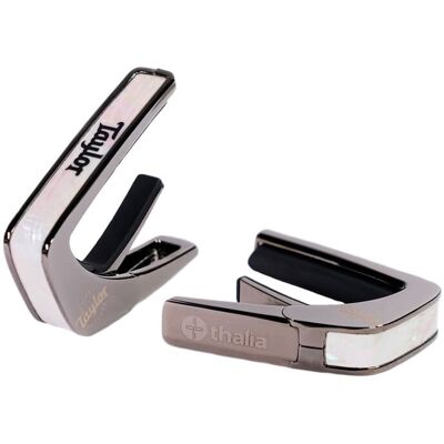 Thalia Taylor White Pearl Black Logo Black Chrome Thalia Taylor White Pearl Black Logo Black Chrome