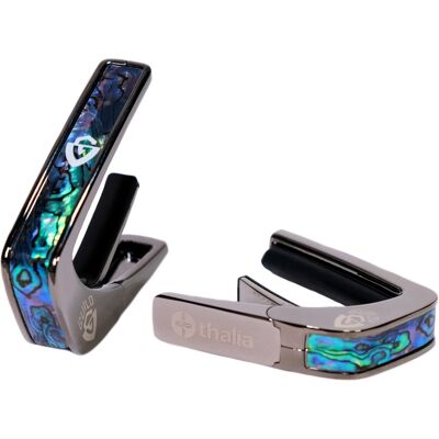 Thalia Guild Blue Abalone Shield Black Chrome Thalia Guild Blue Abalone Shield Black Chrome