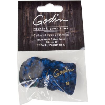 Godin Guitar Picks Heavy .96 Mm Blue Pearl Godin Guitar Picks Heavy .96 Mm Blue Pearl
