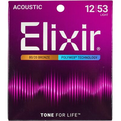 Elixir Polyweb 80/20 Bronze Light Elixir Polyweb 80/20 Bronze Light