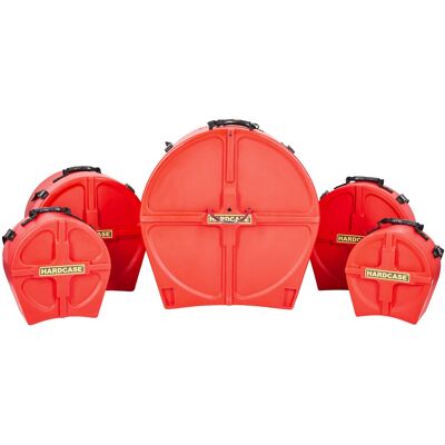 Hardcase Fusion Drum Set Case Red Hardcase Fusion Drum Set Case Red