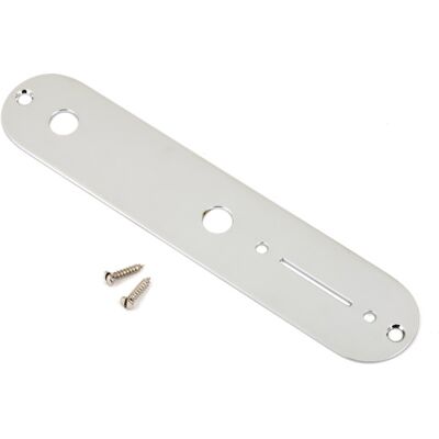 Fender Vintage Telecaster Control Plate 2-Hole Chrome Fender Vintage Telecaster Control Plate 2-Hole Chrome