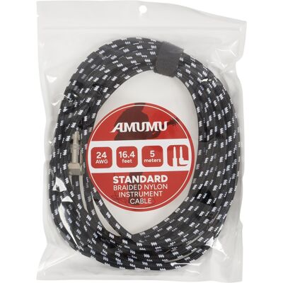 Amumu S30W-SA-5M Pletený Nylonový Kabel - Kabel pro nástroje Amumu S30W-SA-5M Pletený Nylonový Kabel - Kabel pro nástroje
