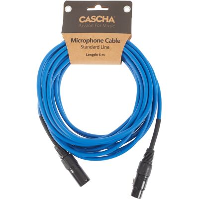 Cascha Standard Line Mic Cable Blue 6m Cascha Standard Line Mic Cable Blue 6m